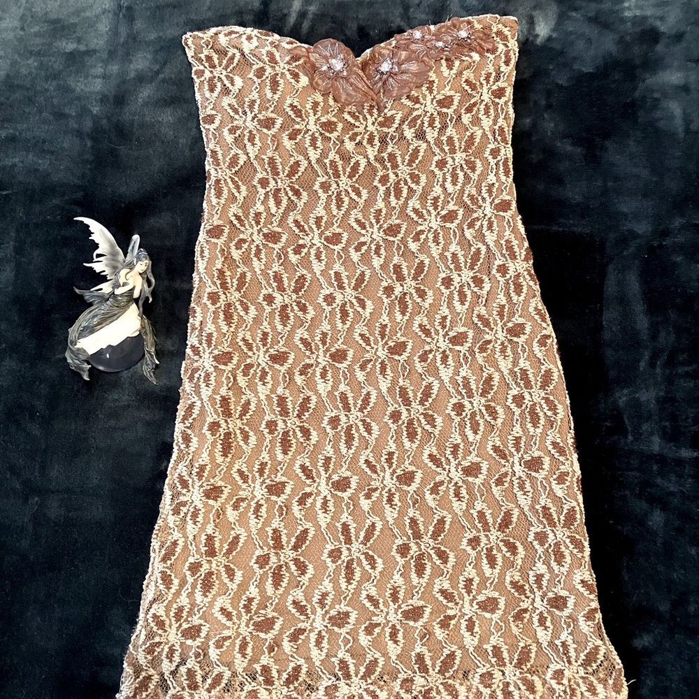 Miniskirt strapless cocktail dress